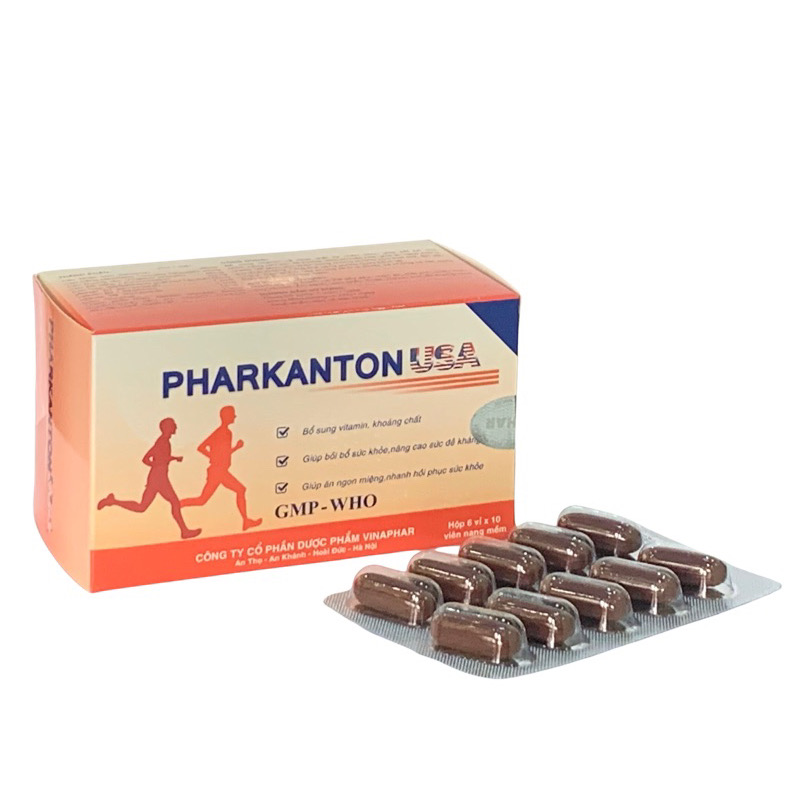 ￼Viên Uống Bồi Bổ Sức Khỏe PHARKANTON USA- Hộp 60 Viên - Tăng cường sức đề kháng ,Bổ sung các vitamin và khoáng chất