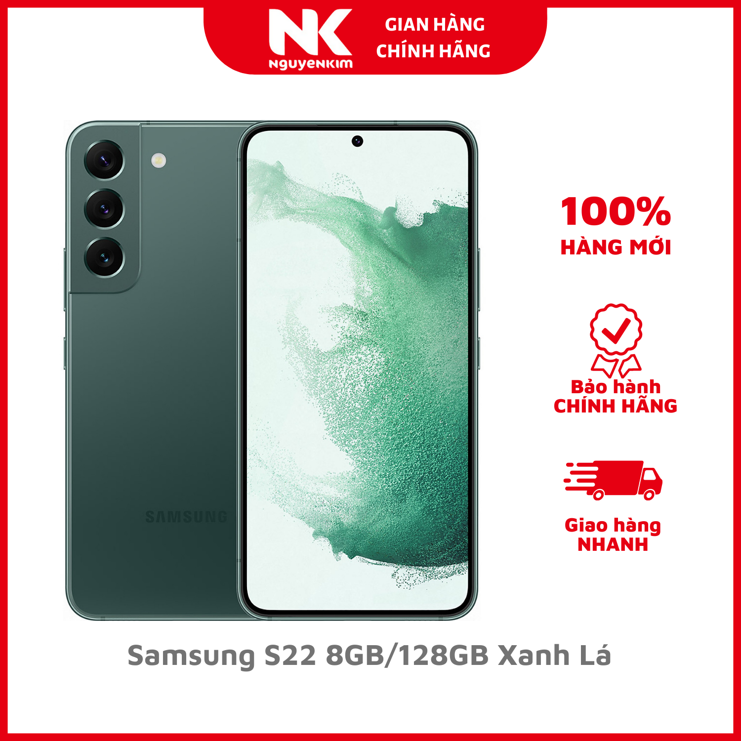 Điện thoại Samsung S22 8GB/128GB Xanh Lá - Hàng Chính Hãng