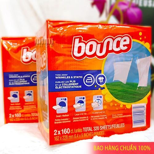 Giấy thơm quần áo và làm mềm vải Bounce 160 tờ