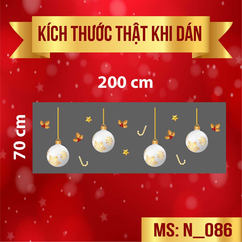 Combo trang trí noel 41 quả châu treo và thông vàng