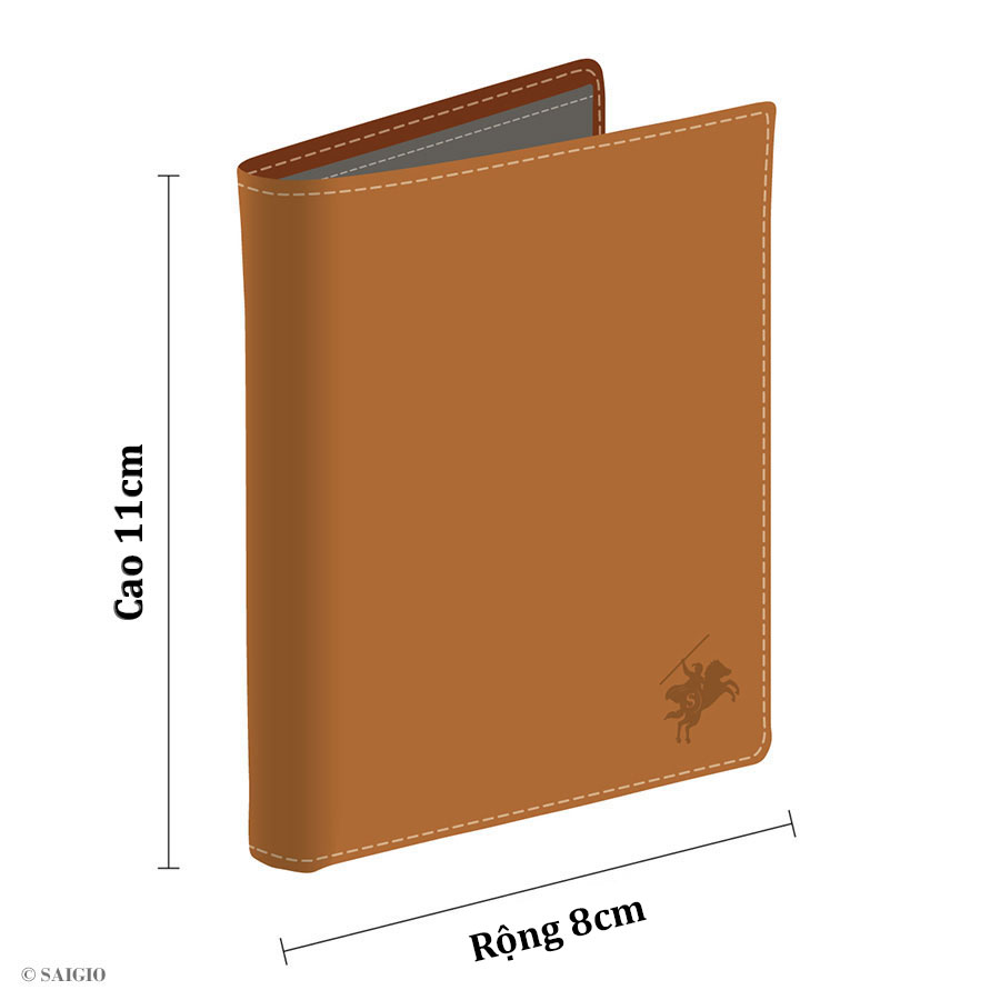 Ví Đựng Thẻ ATM Nhỏ Gọn SUPPLE, Da Bò SMALL PEBBLE Mềm Mại Blue Jumped - Bền Bỉ, Chống Xước - Chống Nhăn Tốt, Thiết Kế Hiện Đại, Ngăn Súp Lê Rộng, Đựng Nhiều Thẻ Ngân Hàng, Card Danh Thiếp, Căn Cước Công Dân, Dáng Đứng - Gập 2 – Hàng Chính Hãng SAIGIO