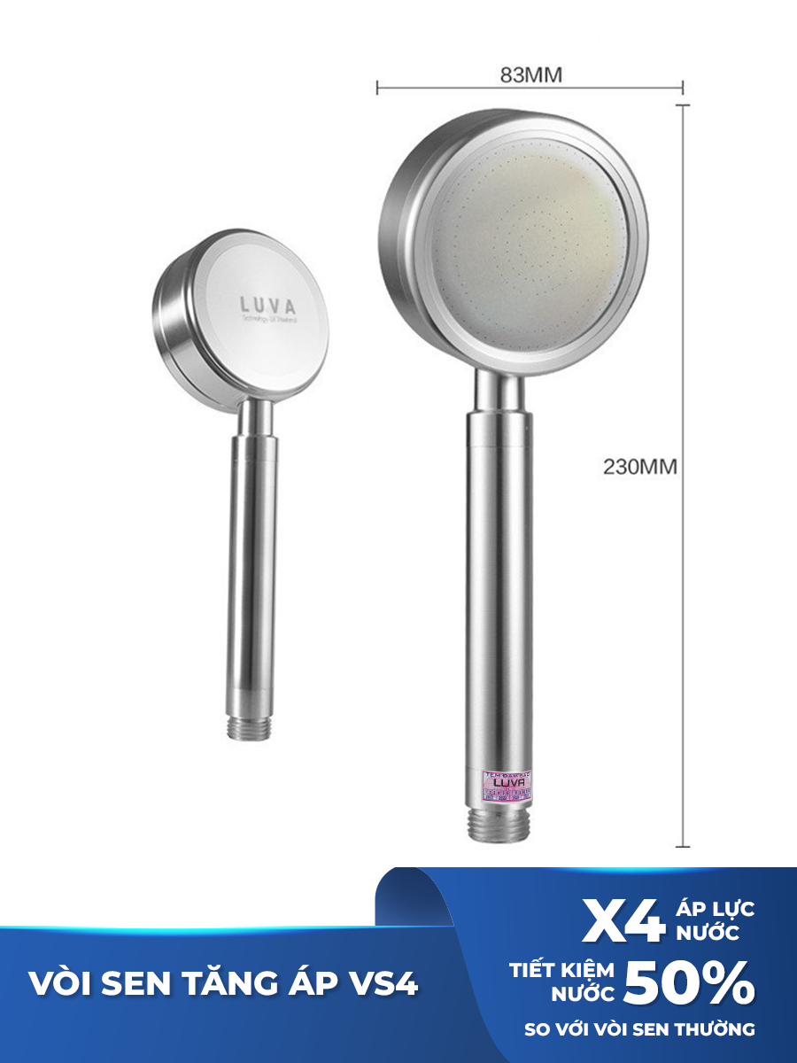 Combo vòi sen LUVA kèm lọc nước đa năng LUVA GK1