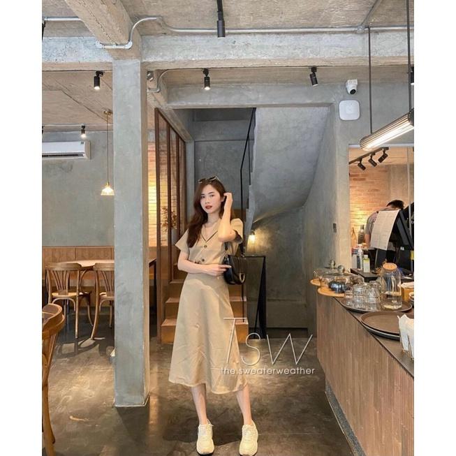 Set Áo Vest Chân Váy ️SIÊU ĐẸP️ Chất Tuyết Mịn Chân Váy Xoè Chuẩn