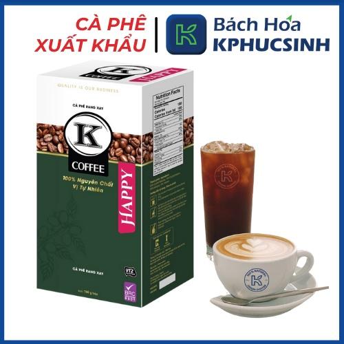Cà phê rang xay K-Coffee Robusta Arabica chuẩn xuất khẩu K-Happy