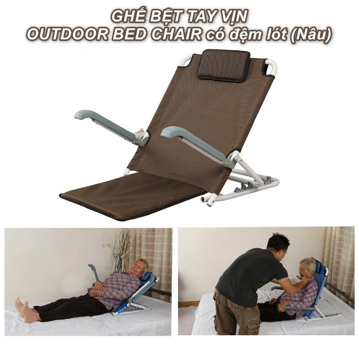 GHẾ BỆT TAY VỊN OUTDOOR BED CHAIR có đệm lót - Home and Garden