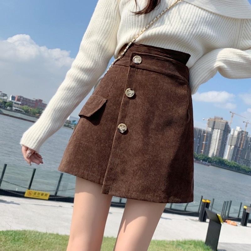 CHÂN VÁY NHUNG TĂM XỊN XÒ