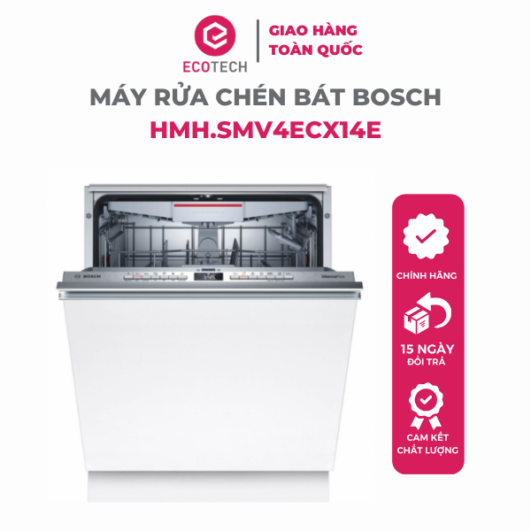 Máy Rửa Bát Âm Bosch HMH.SMV4ECX14E - Hàng Chính Hãng