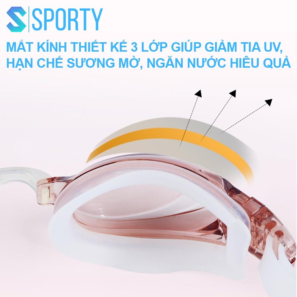 Kính bơi cận người lớn, trẻ em 5100 SPORTY có độ cận thị từ 1.5 độ đến 8.0 độ chống UV