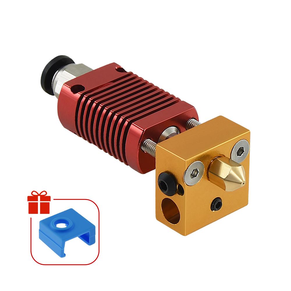 Bộ dụng cụ kết thúc quá đùn được lắp ráp MK8 cho Ender 3 CR10 Máy in 1.75mm 0.4mm Vòi phun nhôm Khối máy in 3D Phụ kiện