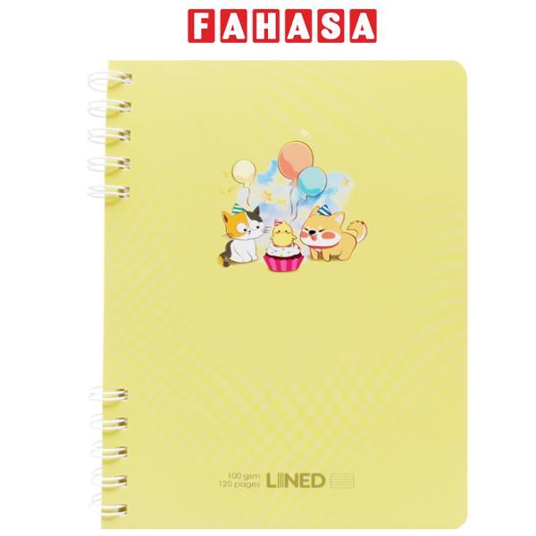 Sổ Lò Xo A5 - Kẻ Ngang - 120 Trang 100gsm - Thiên Long MB-025 - Màu Vàng