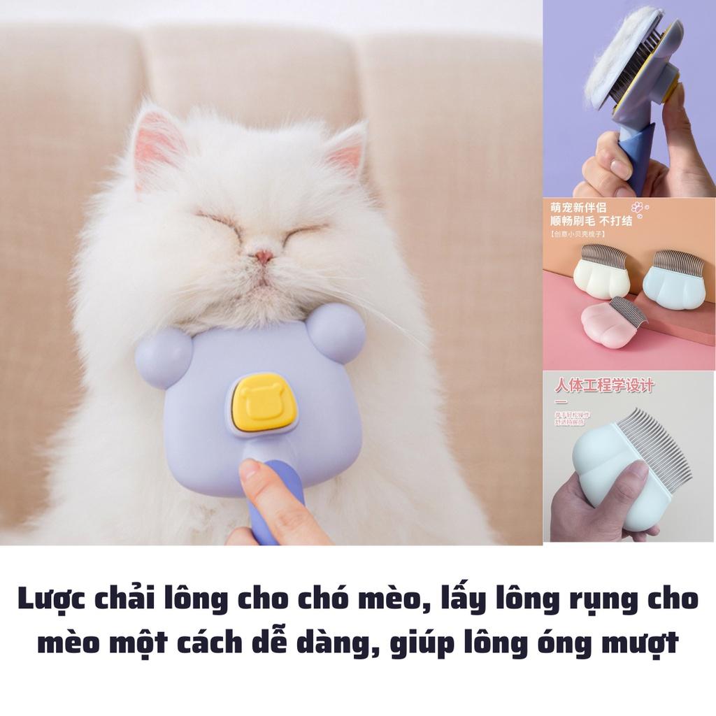 Lược chải lông chó mèo, lược lấy lông rụng cho chó mèo tiện dụng