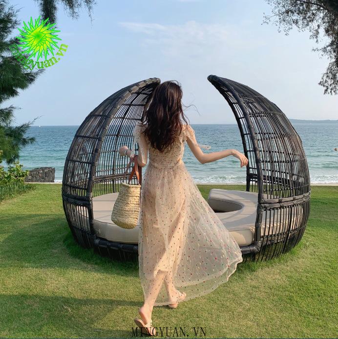 Đầm Nữ Không Tay Vai Dây Thời Trang Quyến Rũ