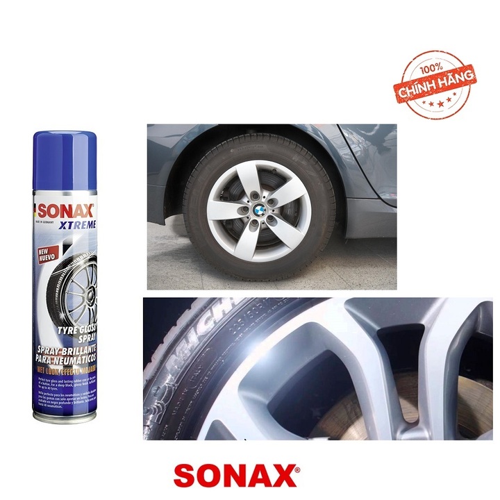 Chai xịt làm bóng và bảo dưỡng lốp xe ô tô Sonax 235300 dung tích 400 ml
