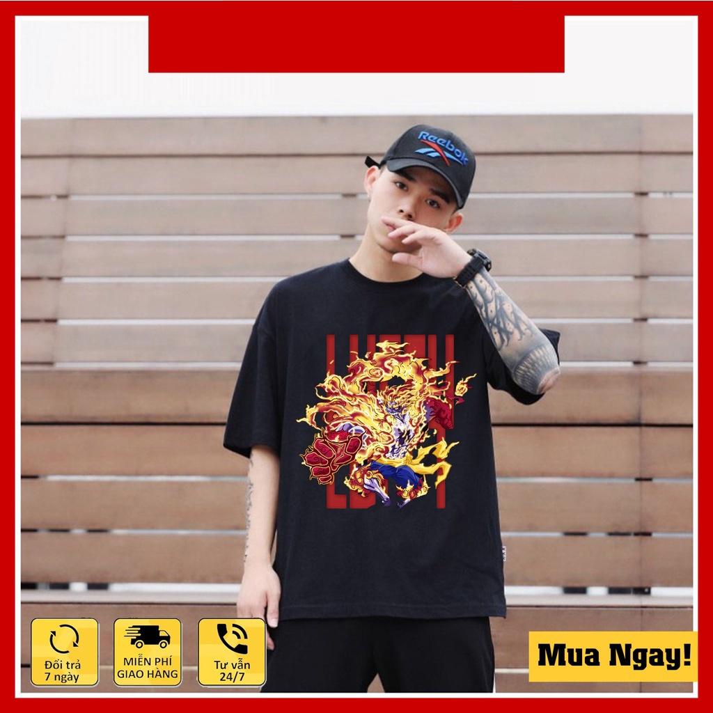 Áo Thun Đảo Hải Tặc Luffy Gear 5 Cực Chất - Áo One Piece Mũ Rơm Luffy Đẹp