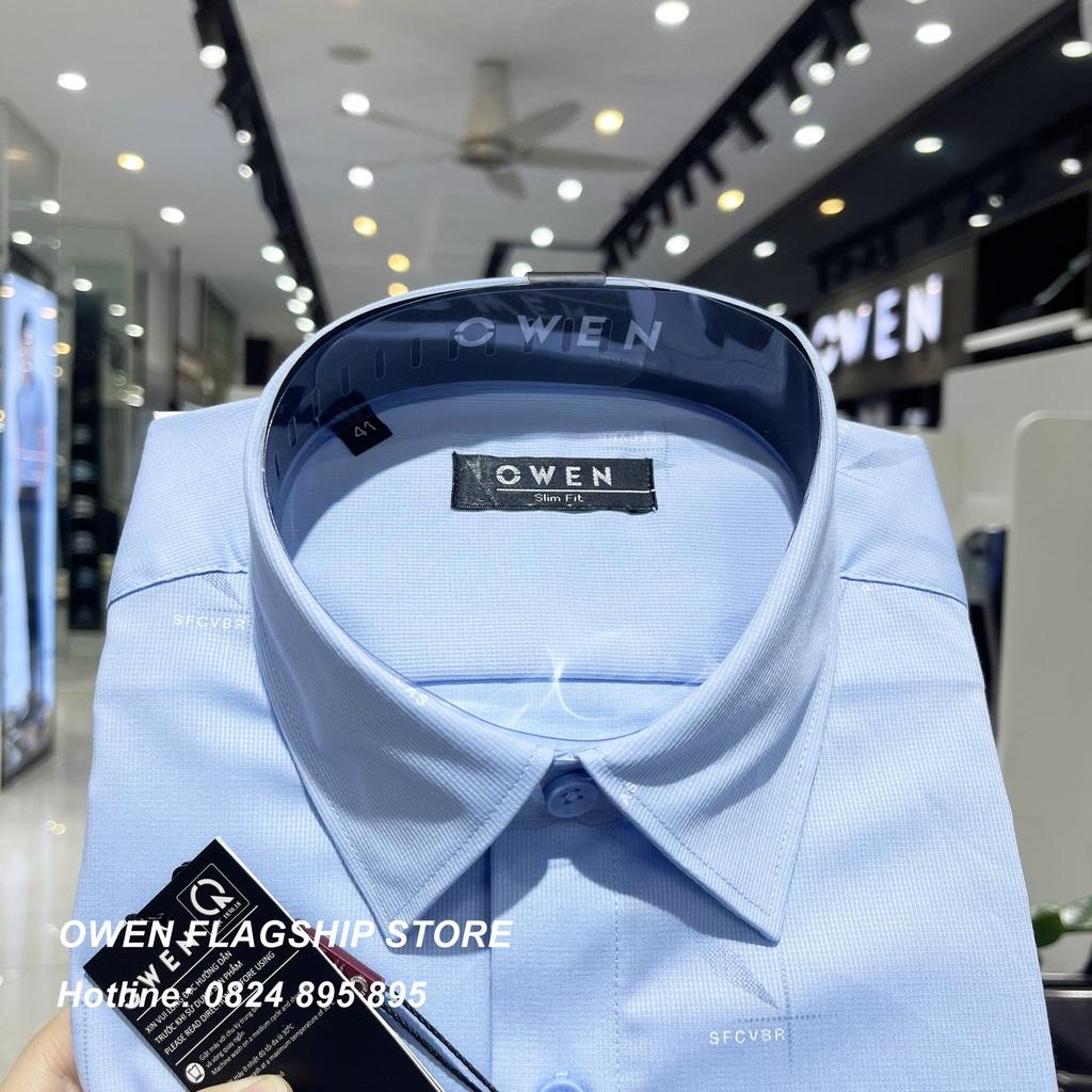 Áo Sơ mi Owen nam dài tay dáng Slimfit sợi Tre mềm mịn mát Mã AS220798D