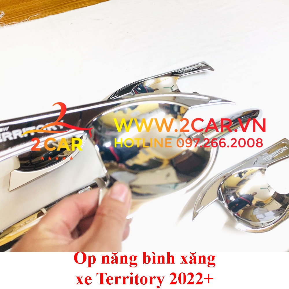Ốp tay nắm, hõm cửa xe Ford Territory 2022, 2023 mạ Crom cao cấp