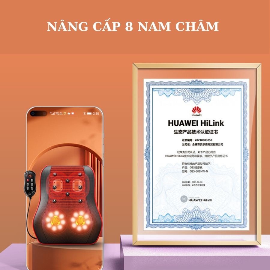 Máy massage cổ vai gáy hồng ngoại cao cấp 2023 chính hãng - Máy massage đa năng toàn thân mô phỏng kỹ thuật massage số 8