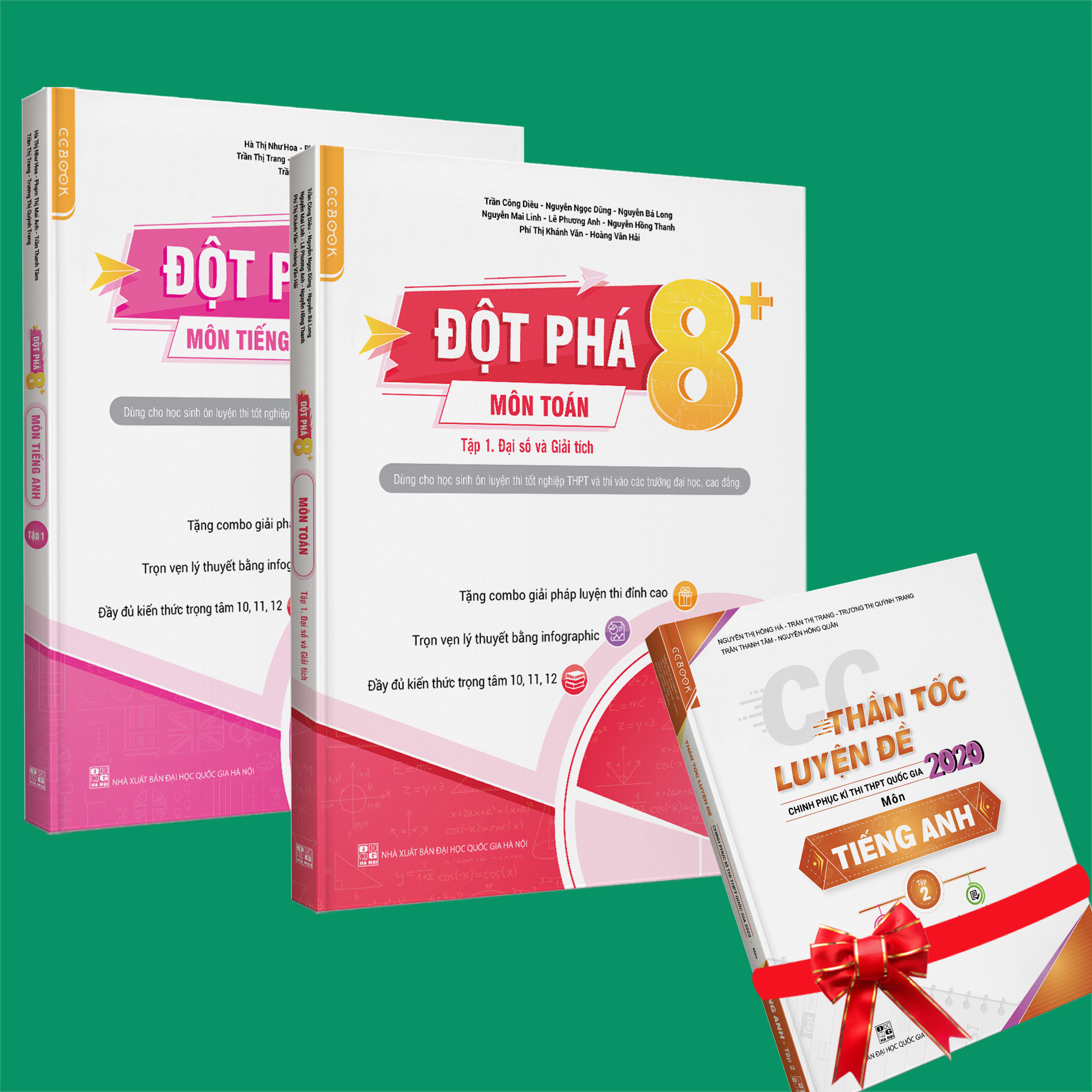 Sách - Combo Đột phá 8+ môn Toán tập 1 và Tiếng anh tập 1