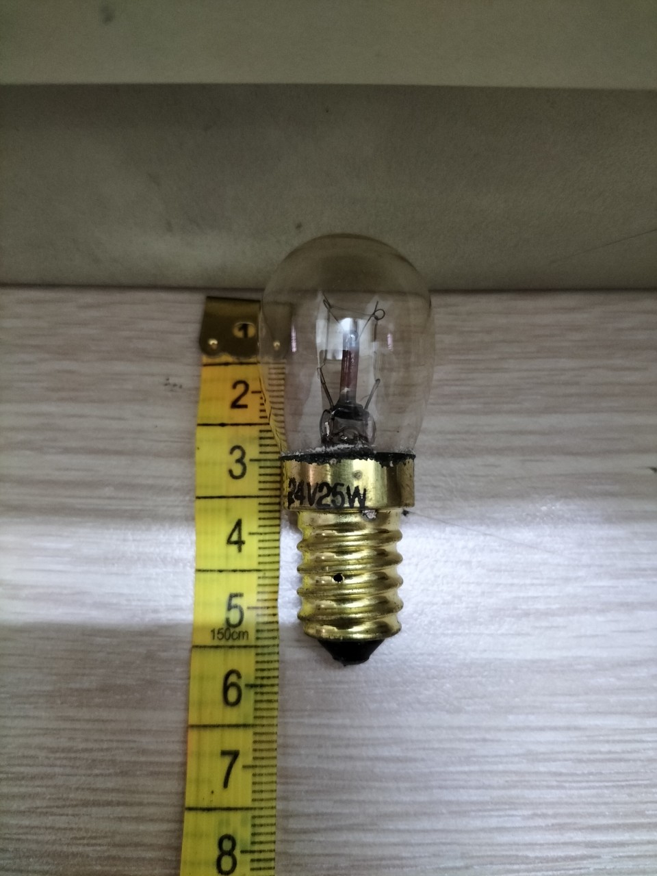 Bóng đèn sợi đốt E14 24V 25W 25x55mm (Pilot lamps 24V 25W E14 25x55mm clear)