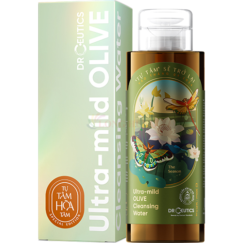 Nước tẩy trang DrCeutics Ultra-Mild Olive Cleansing Water (310ml/500ml) - Hàng chính hãng