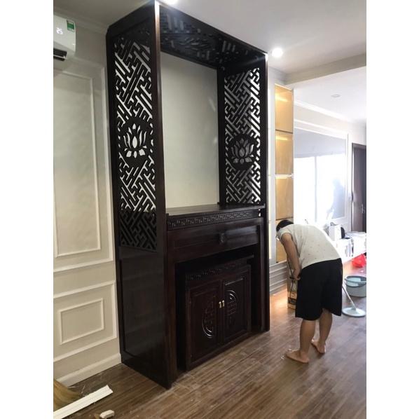 Bàn thờ chung cư gỗ sồi