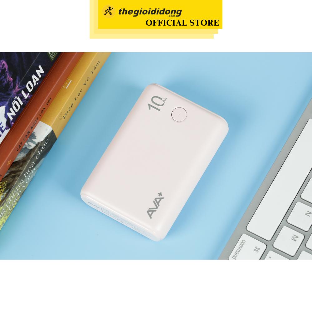 Pin sạc dự phòng Polymer 10000mAh Type C 15W AVA+ JP399 - Hàng Chính Hãng