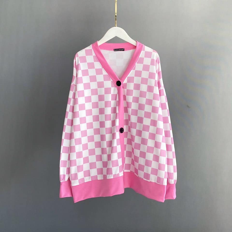 Áo cardigan caro nút tròn ulzzang hàn quốc siêu xinh cryaotic10