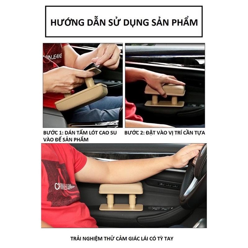 Đệm tỳ gác tay gắn cửa ô tô xe hơi chống tê mỏi tay khi lái xe bọc da cao cấp tiện lợi phù hợp với mọi dòng xe