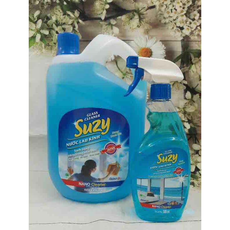 Nước xịt kính SUZY 500ml - thành phần HỮU CƠ, chất lượng NHẬT BẢN