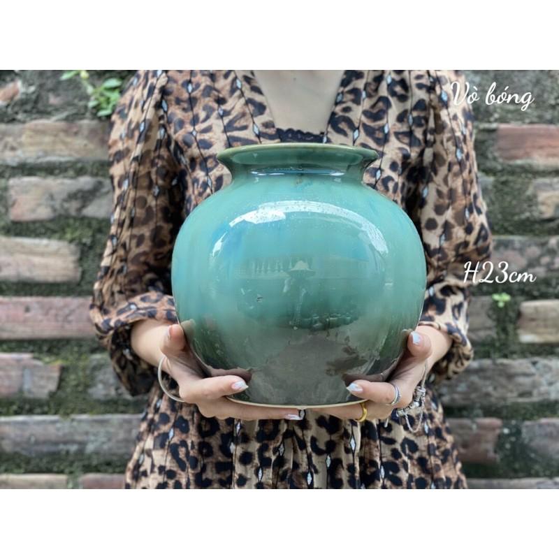 Lọ hoa Vò Bóng sẵn hàng cao 23cm