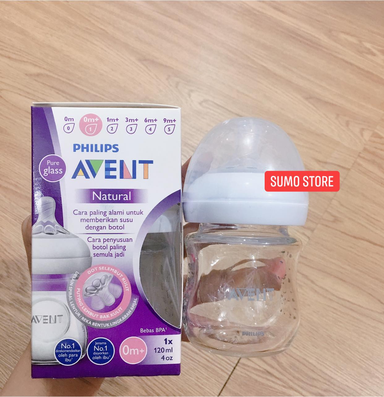 Bình sữa Avent thuỷ tinh - Hàng chính hãng