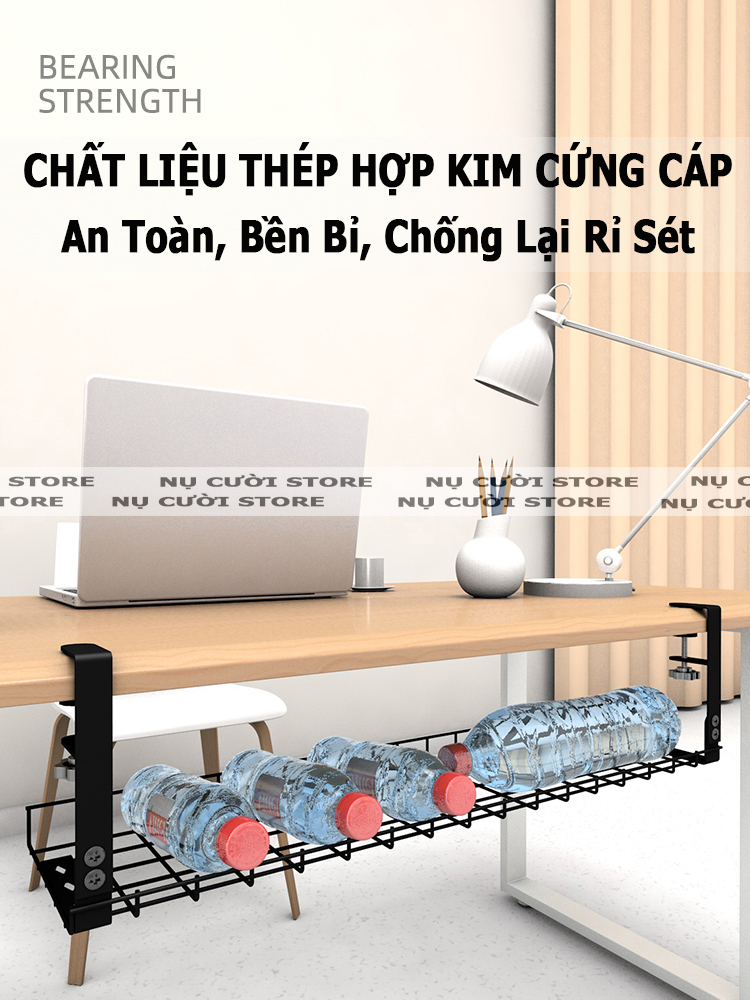 Giá Treo Ổ Điện Kẹp Bàn; Kệ Đở Dây Điện Dưới Bàn Làm Việc; Khay Giấu Dây; Máng Đi Dây Cất Gọn