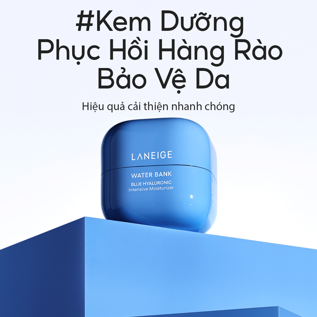 [Phiên bản cải tiến 2024] Kem Dưỡng Ẩm Chuyên Sâu Water Bank Blue Hyaluronic Intensive Cream 50ml (Da khô và Da nhạy cảm)