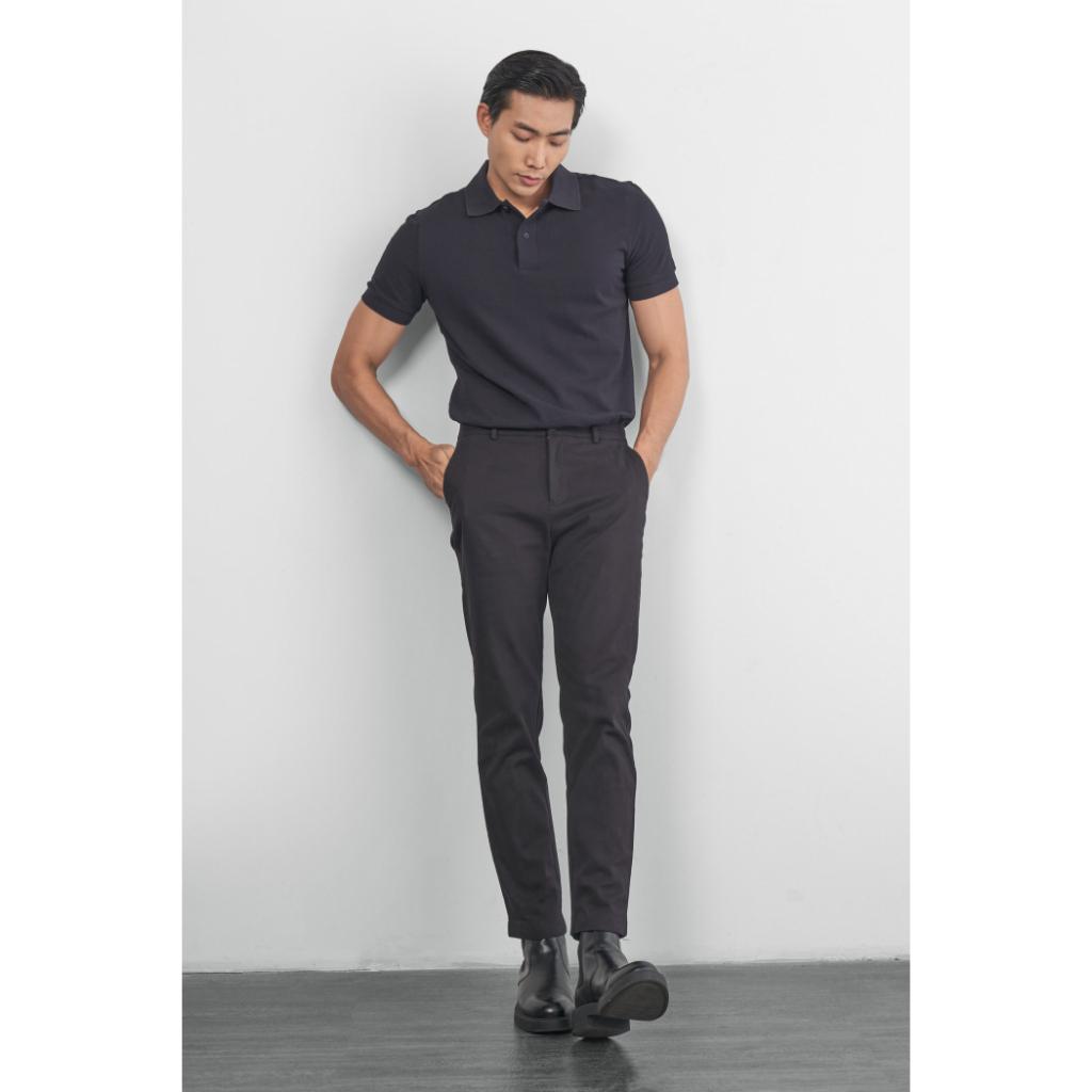 Áo Polo Nam Trơn Cổ Dệt Gân To Form Fitted - 10S23POL066 | LASTORE MENSWEAR