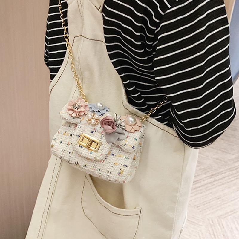Túi Đeo Chéo Đính Hoa Xinh Xắn Dành Cho Bé Gái