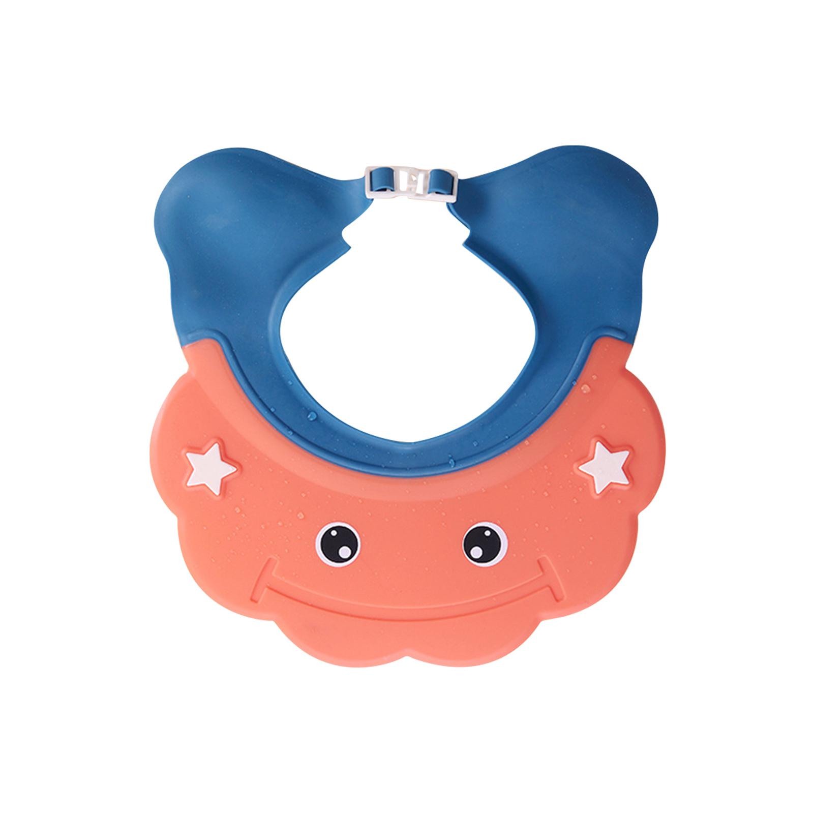 Trẻ Em Gội Tắm Che Mềm Lá Chắn Có Thể Điều Chỉnh Vòng Đầu Silicone Mũ Tắm Cho Bé Bảo Vệ Tai Mũ Nhẹ