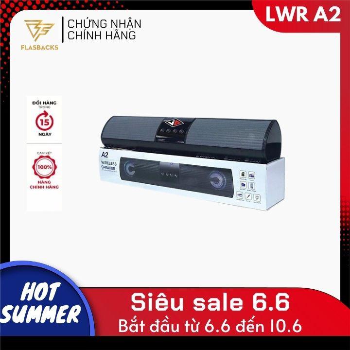 Loa Bluetooth FlashBacks - A2 - Dáng Dài 2 Loa Cực Đỉnh - Kiểu Dáng Sang Trọng - Hỗ Trợ Thẻ Nhớ - Đài FM - Hàng Chính Hãng FlashBacks