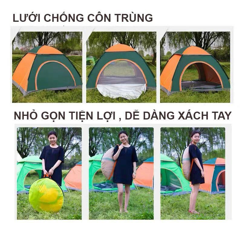 Lều tự bung gia đình, lều bung 4-6 người, lều bung 2x2m siêu rẻ siêu to, siêu thoáng chống mưa nắng cực tốt