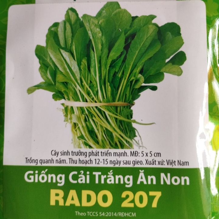 Hạt giống Cải trắng ăn non gói 30 gram