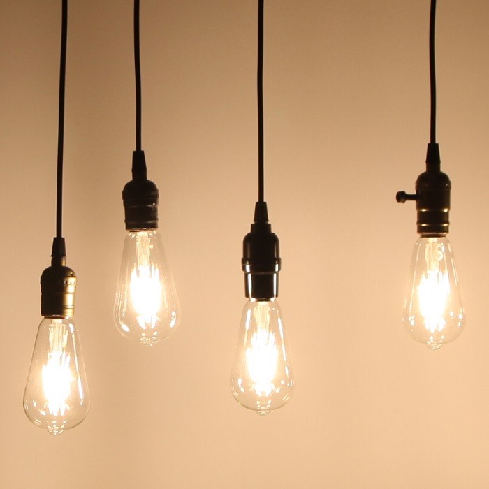 Bộ 3 dây đèn thả cổ điển Vintage bóng đèn trang trí Edison ST64 6W