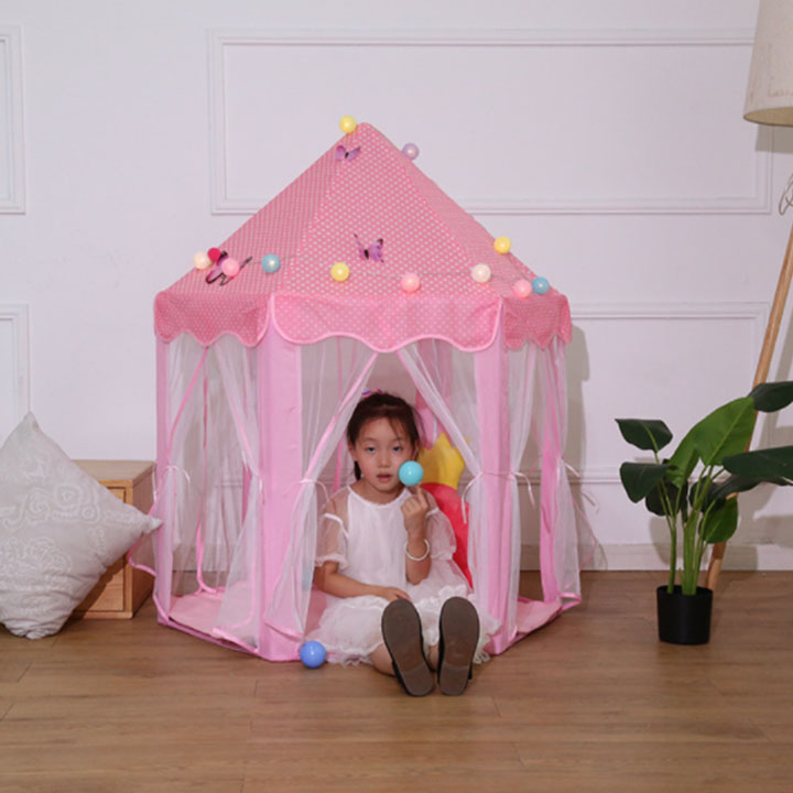 Lều Công Chúa Cho Bé Hình Lục Giác Phong Cách Hàn Quốc