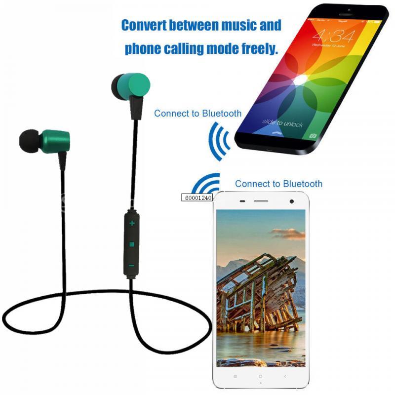 Magnetic Wireless Sport Bluetooth Headphone Earbuds Headset Earphone