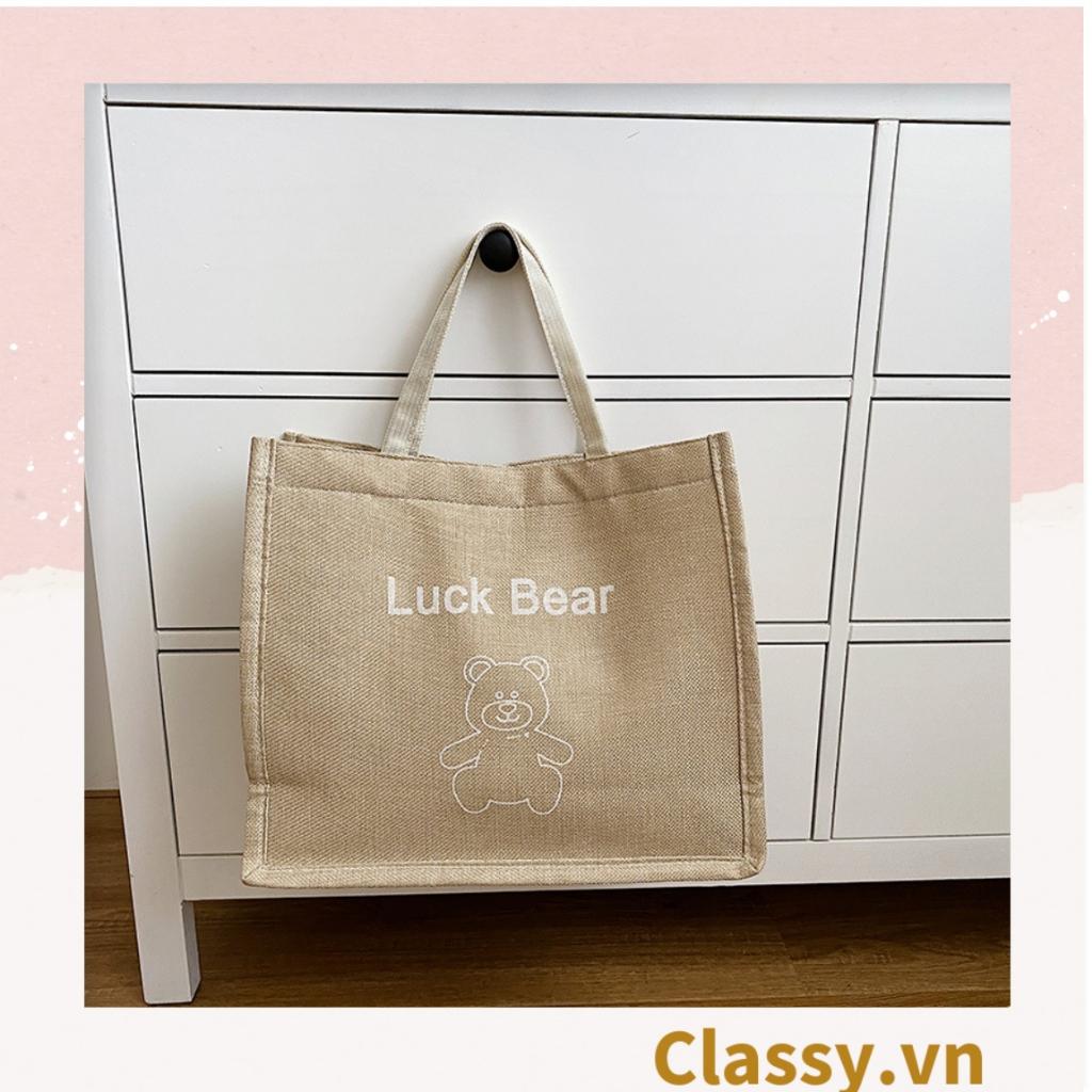 Túi Đay Trơn Retro Quai Đay, Kiểu dáng Vintage, Kích thước 36 * 15 * 28 CM - Sản phẩm thân thiện với Môi trường T310
