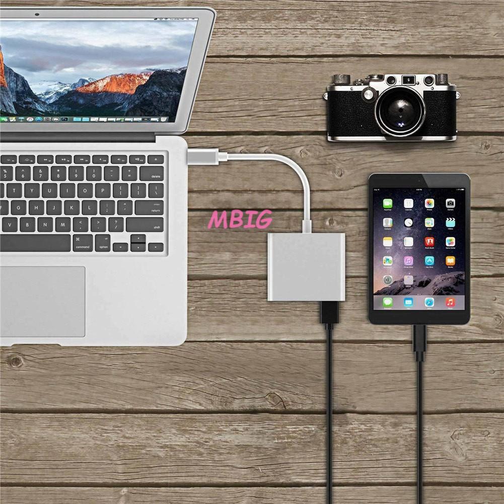 Cáp chuyển Type-C sang HDMI / VGA 4k /USB /Type C 3 trong 1 cho Macbook, iPad dùng trong trình chiếu