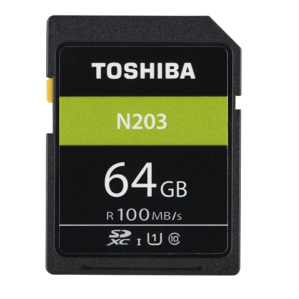 Thẻ nhớ SDXC Toshiba N203 64GB UHS-I U1 C10 100MB/s (Đen)