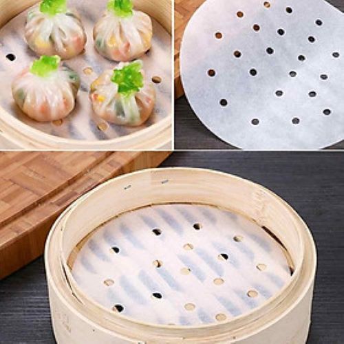 SET 100 TỜ GIẤY NẾN ĐỤC LỖ  DÙNG ĐỂ HẤP CHIÊN -23CM