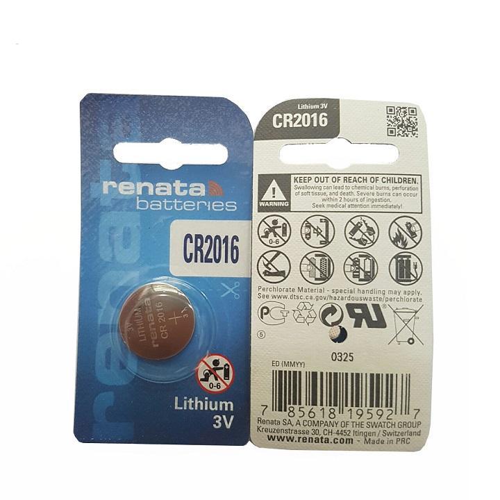 Pin nút Thụy Sỹ RENATA CR2016 3V Made in Swiss