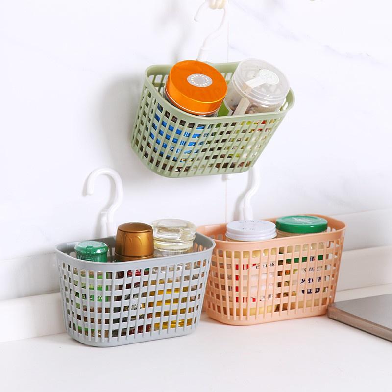 GIỎ NHỰA TREO ĐỰNG ĐỒ DÙNG NHÀ TẮM , NHÀ BẾP CÓ MÓC TIỆN LỢI
