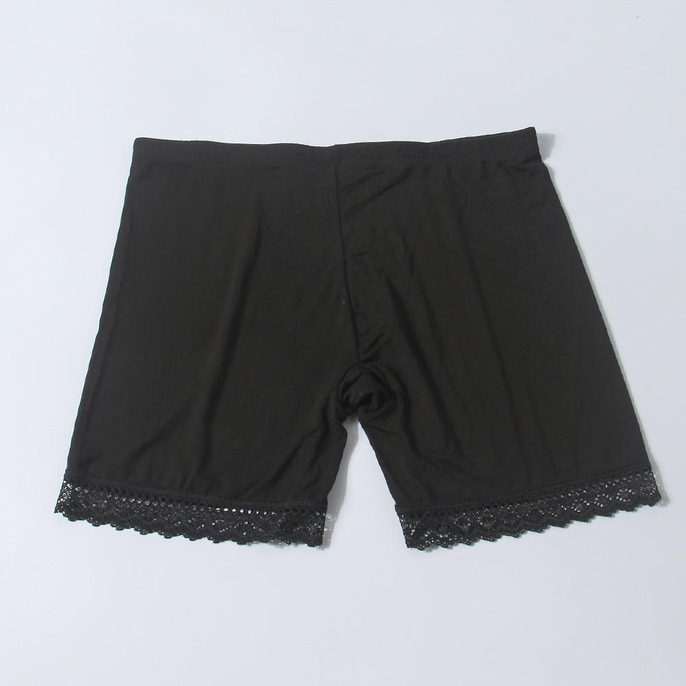 Quần đùi mặc váy thun cotton viền ren cao cấp QLN-0065
