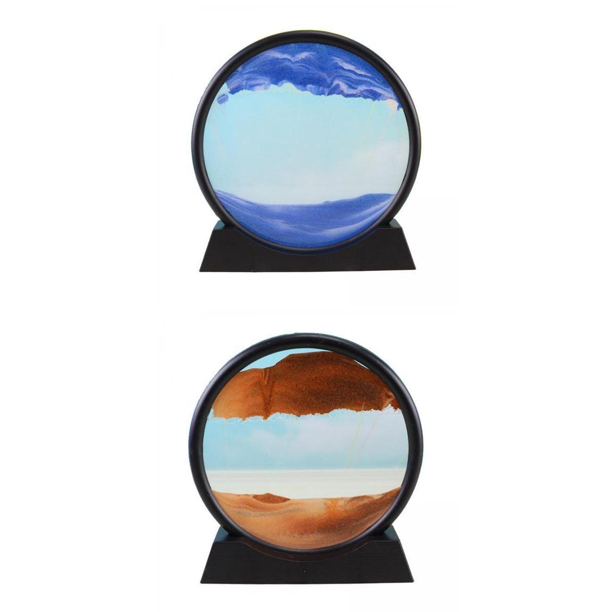 2x Moving Sands Art Pictures Dynamic Sand Picture Sand-scape